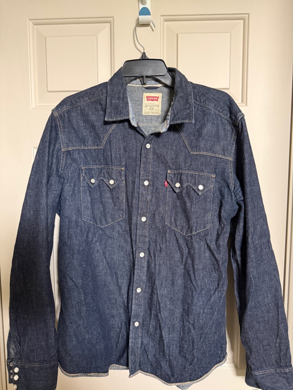 Levi's Indigo Denim Western Shirt - Dark Blue